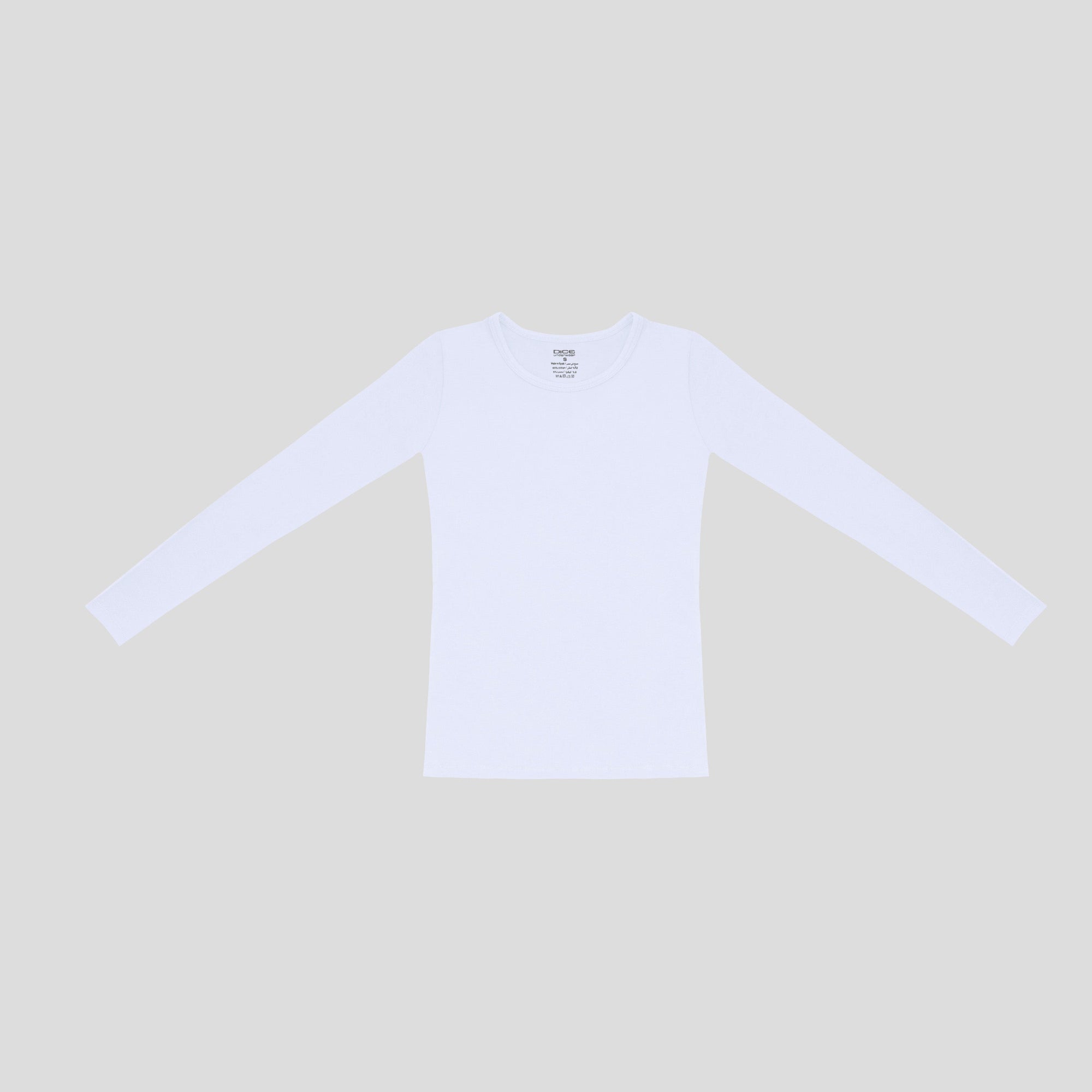Long Sleeve Top-Round Neck- ( Dice ) ٣ قطع