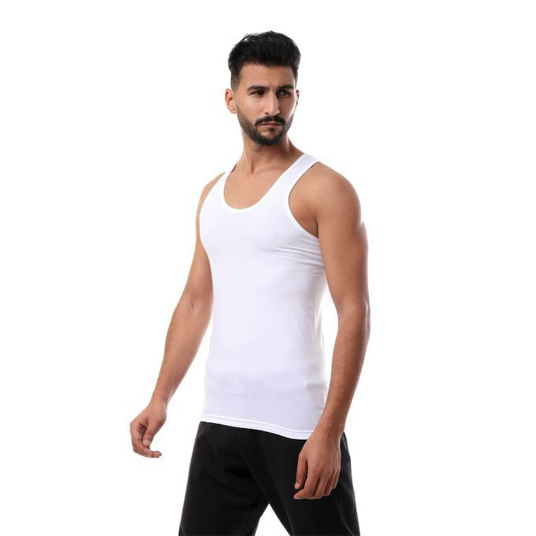 فانلة حمالة رجالي أبيض ( Cottonil )  ٣ قطع