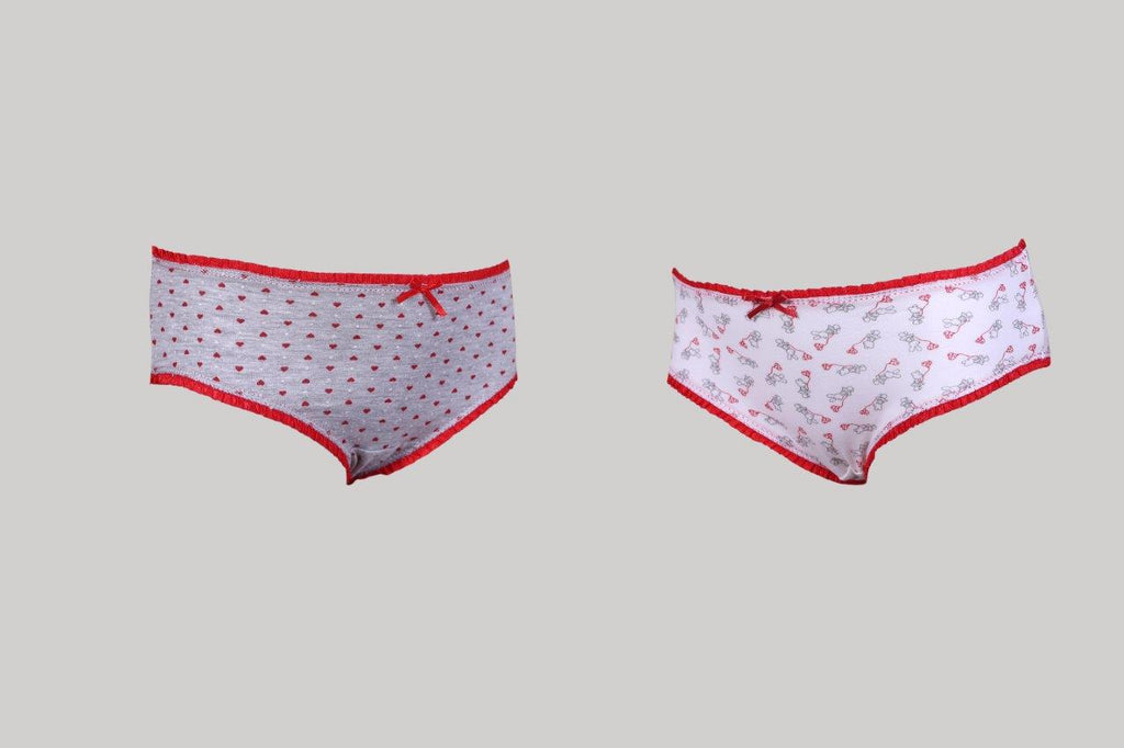 (Cottonil) ٣ قطع بانتي بناتى مطبوع