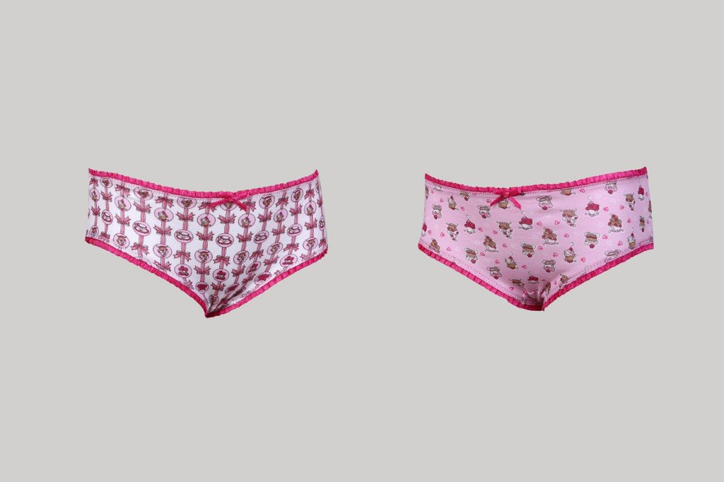 كيلوت بناتى كاندي مطبوع(Cottonil)٣ قطع