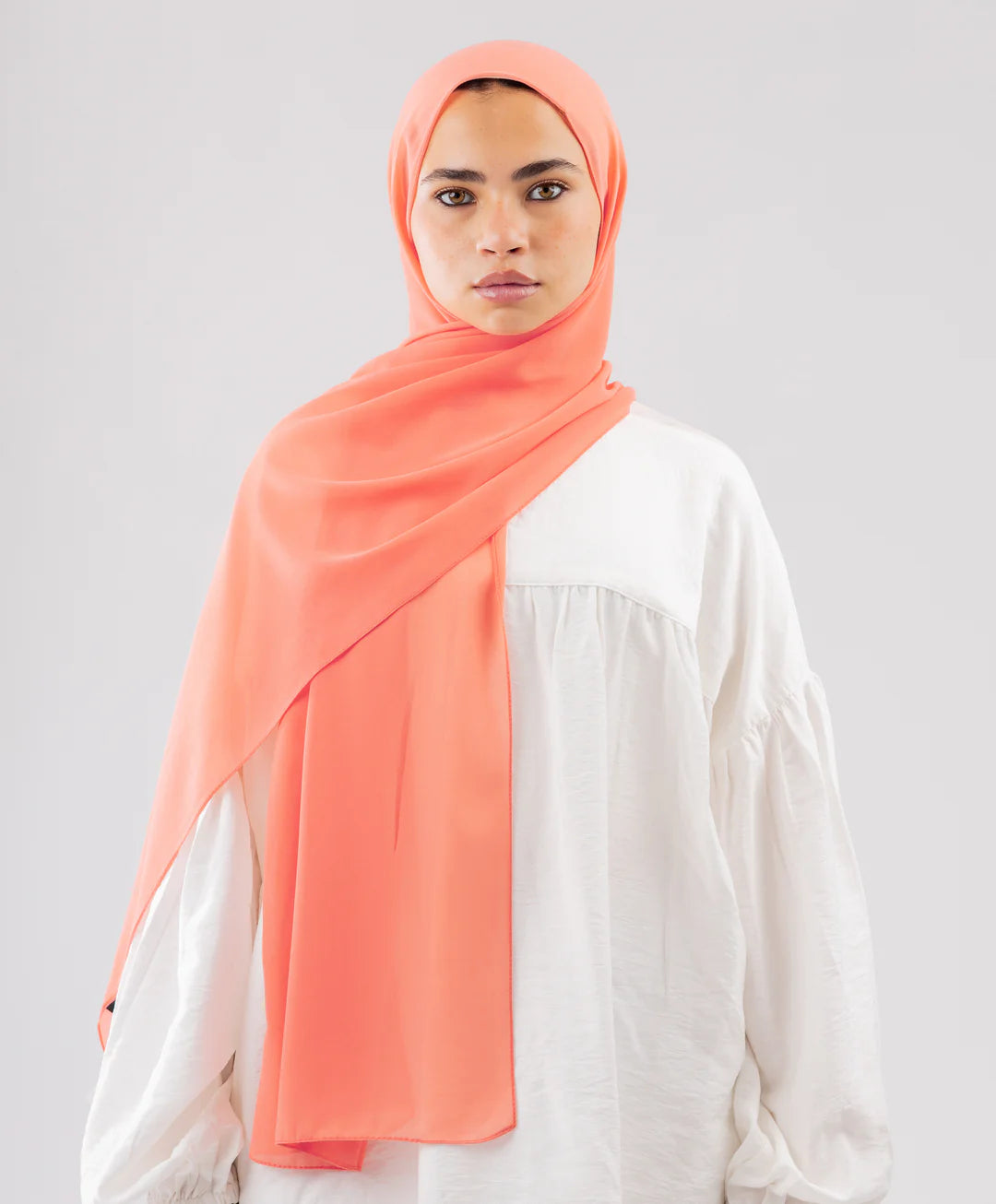 طرحة شيفون (مقاس صغير) - (le voile)  ٣ قطع