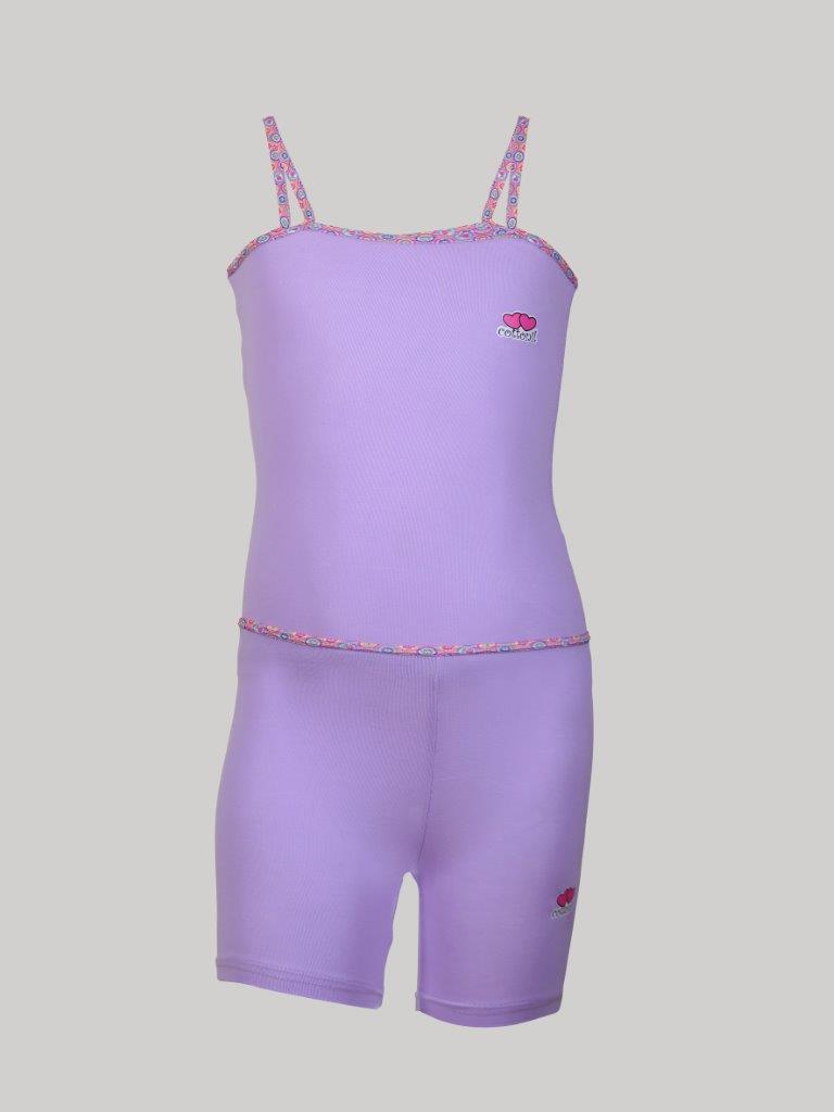 طقم بناتي هارت توب و شورت (Cottonil)