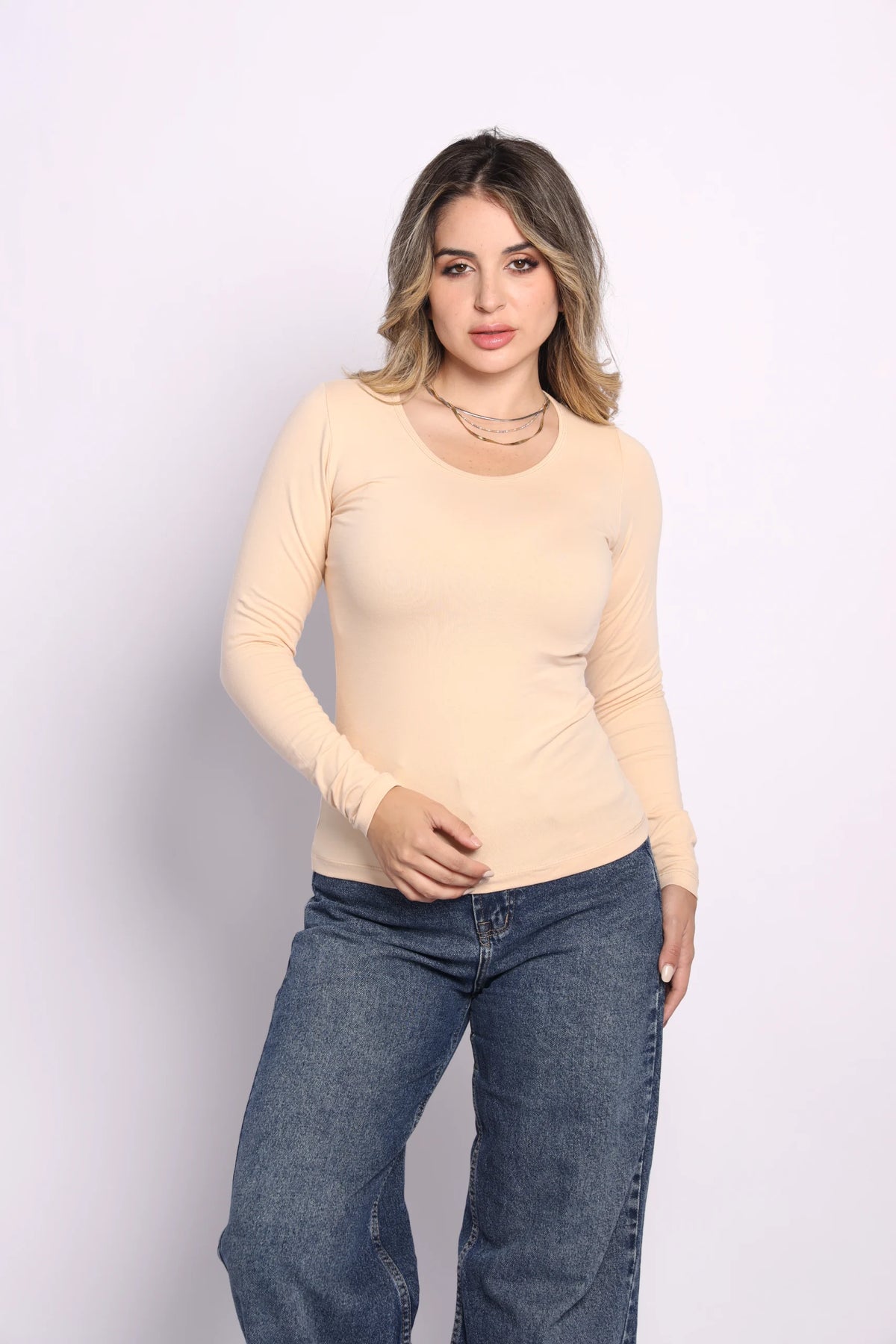 Long Sleeve Top - blanc