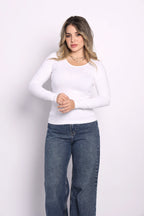 Long Sleeve Top - blanc