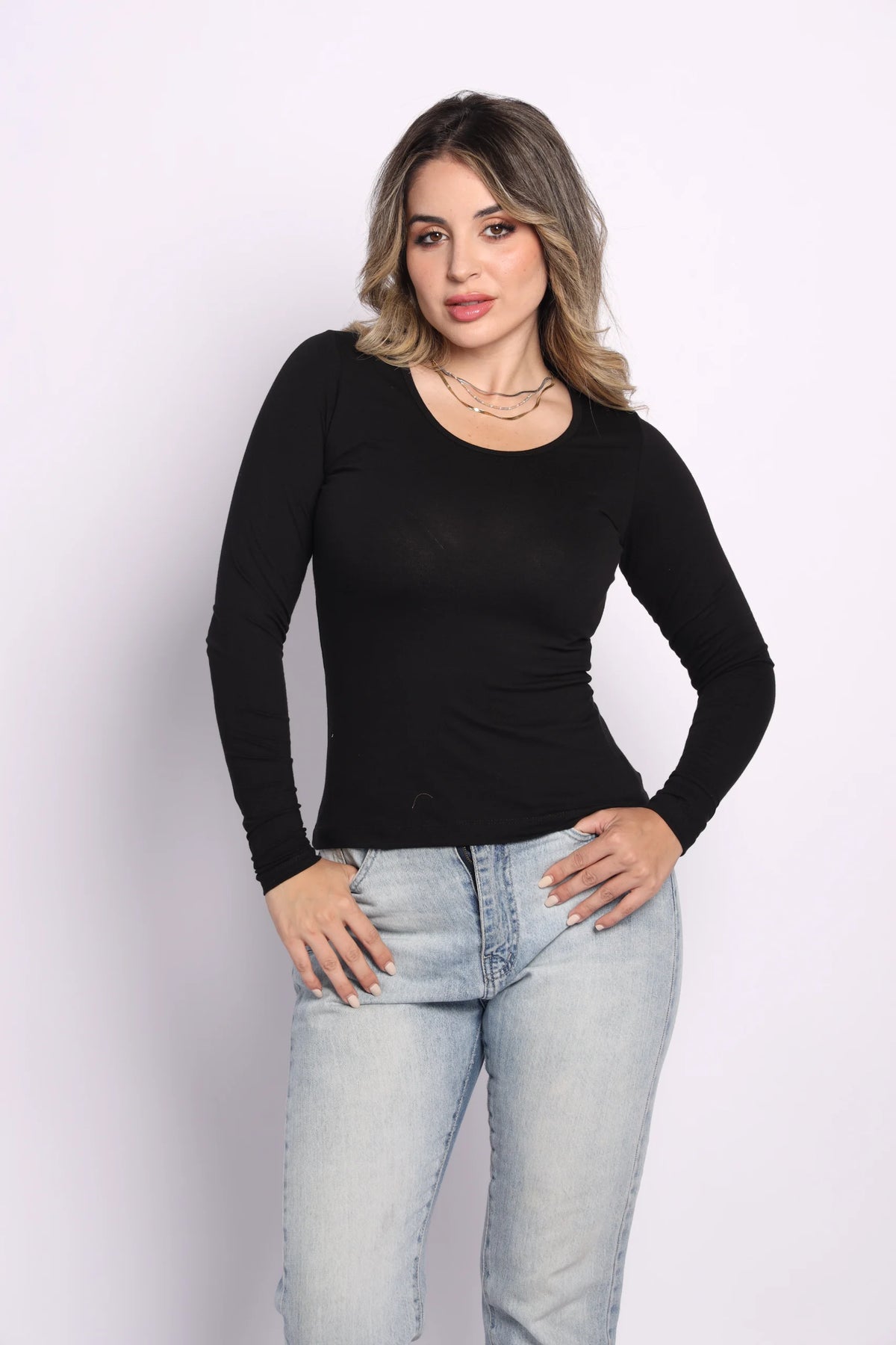 Long Sleeve Top - blanc