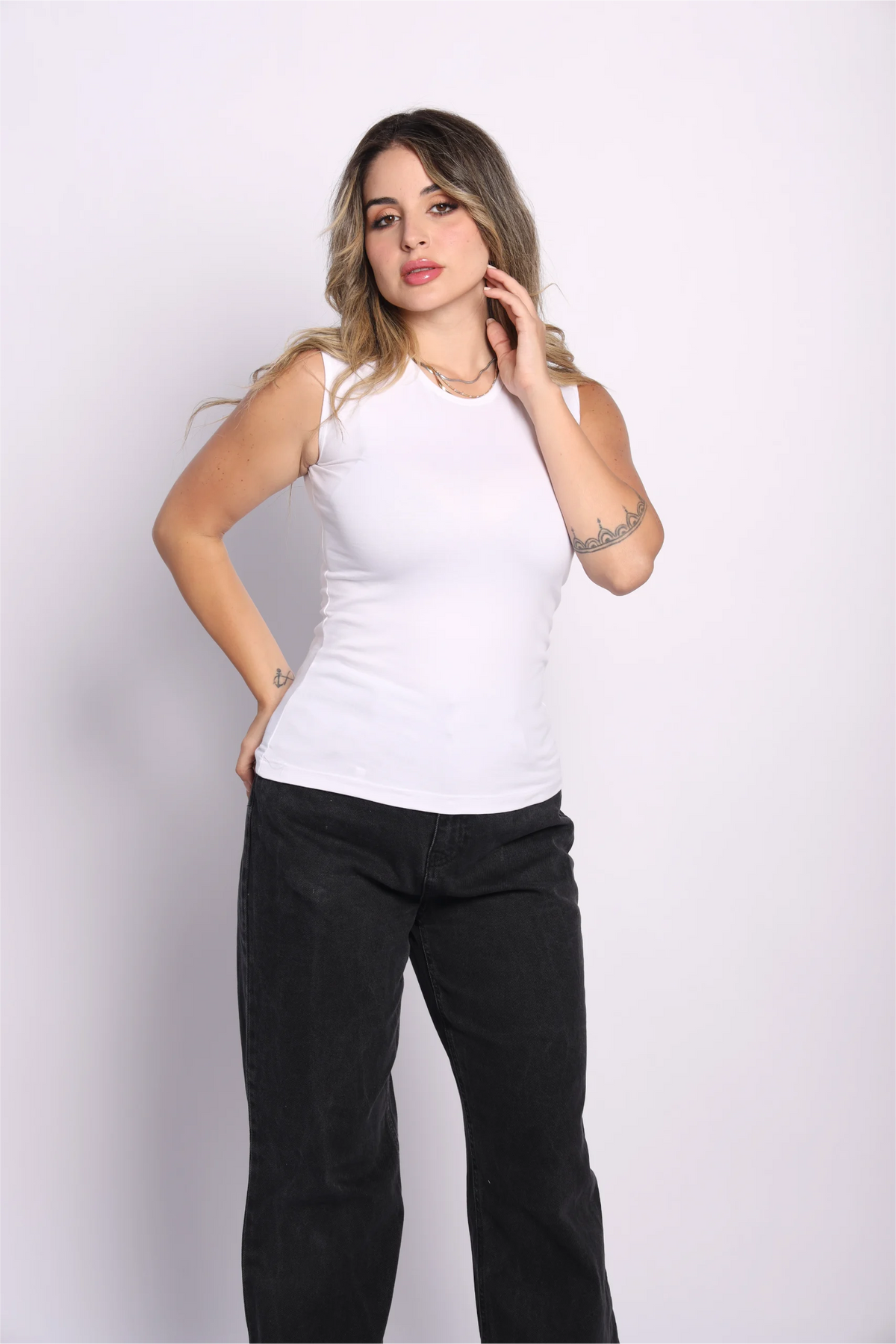 Cut Top - blanc