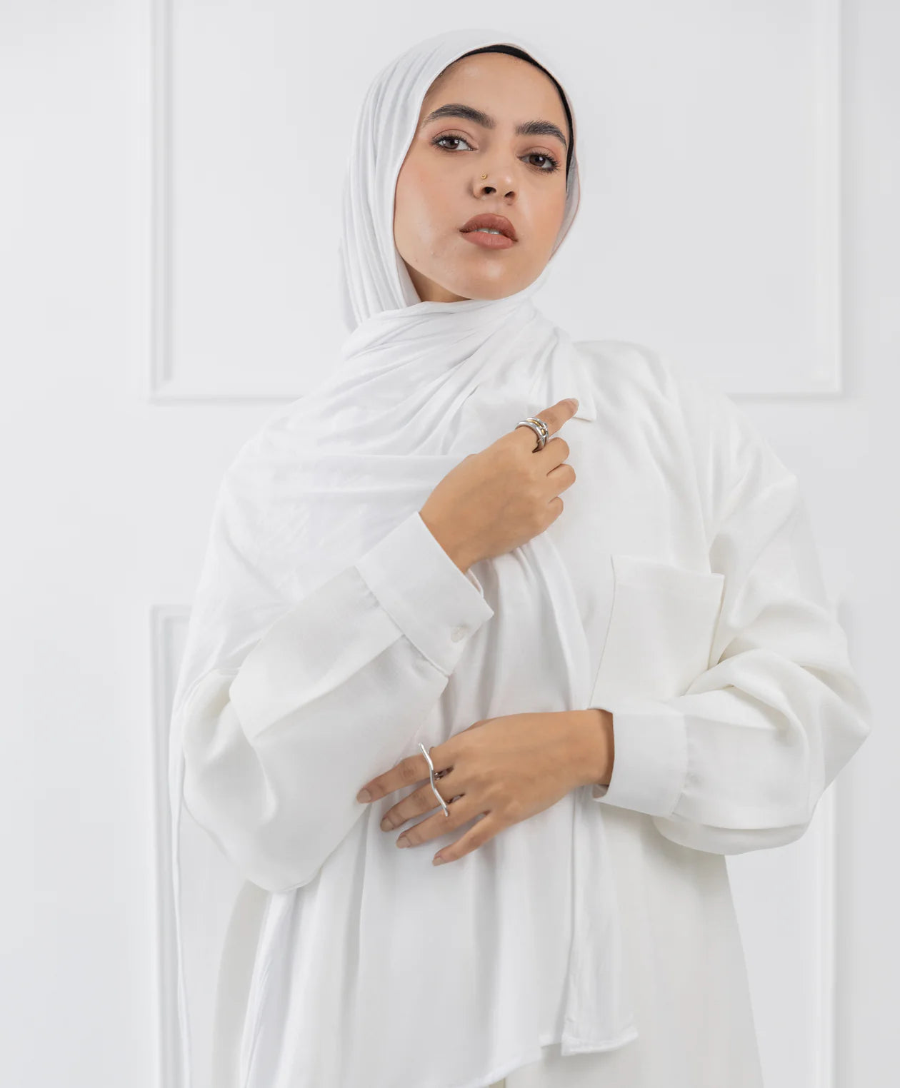 طرحة قطن (مقاس صغير) -  (le voile)  ٣ قطع