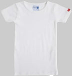 (Cottonil) فانله نص كم قطن  اولادي بيضاء