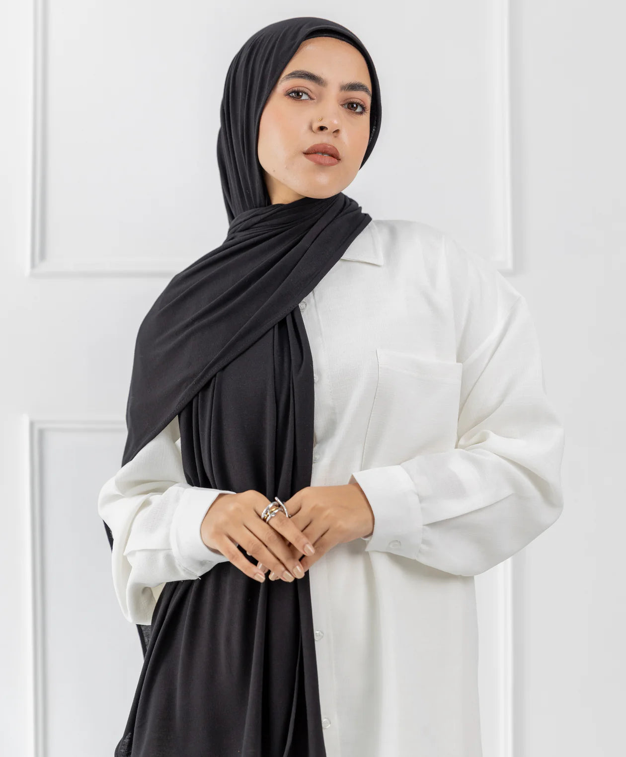 طرحة قطن (مقاس صغير) -  (le voile)  ٣ قطع