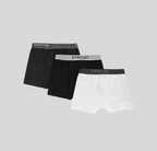 بوكسر ابيض و أسود سادة رجالي (Dice)٣ قطع