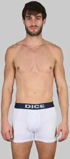 بوكسر ابيض و أسود سادة رجالي (Dice)٣ قطع