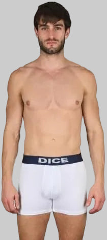 بوكسر ابيض و أسود سادة رجالي (Dice)٣ قطع
