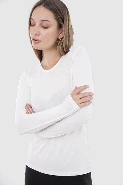 Long Sleeves Round-Neck Solid (Carina)