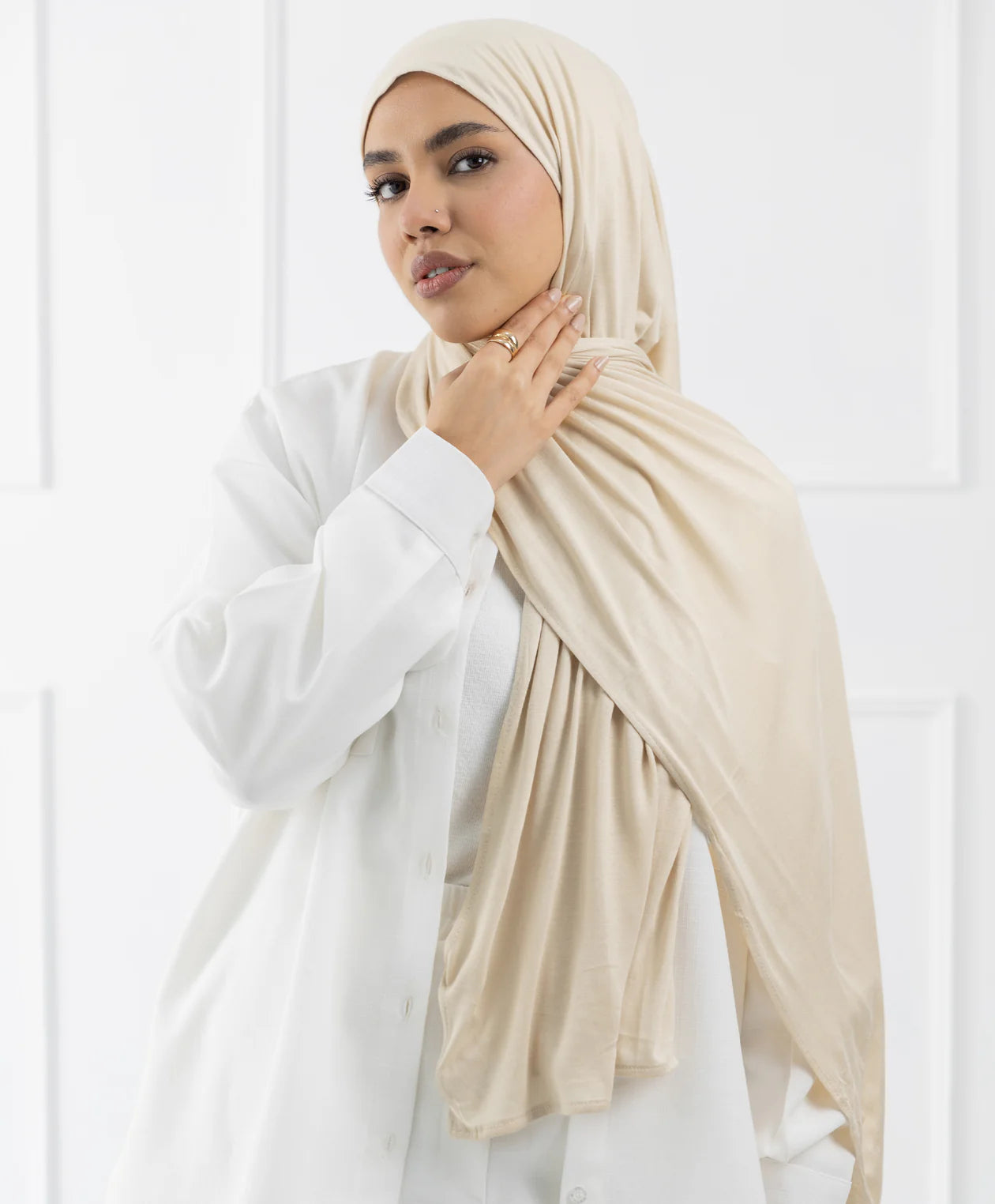 طرحة قطن (مقاس صغير) -  (le voile)  ٣ قطع