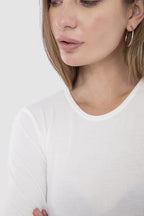Long Sleeves Round-Neck Solid (Carina)