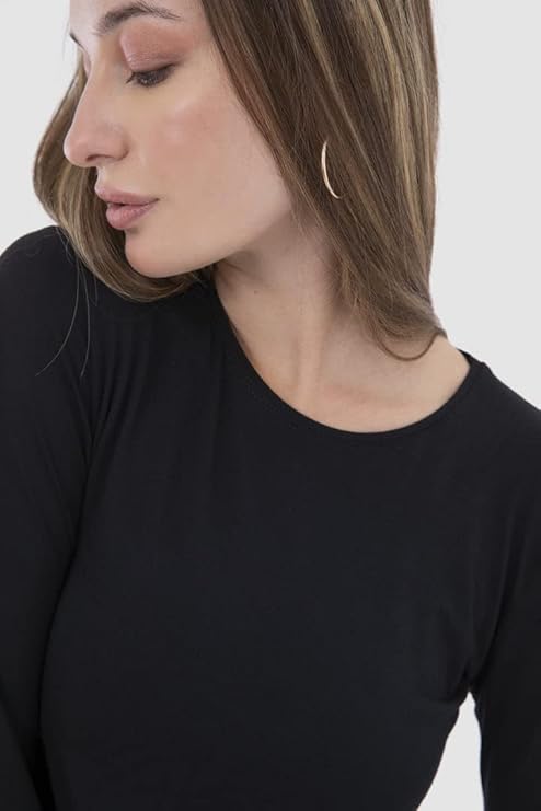 Long Sleeves Round-Neck Solid (Carina)