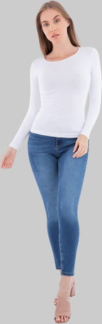 Long Sleeves Round-Neck Solid (Carina)