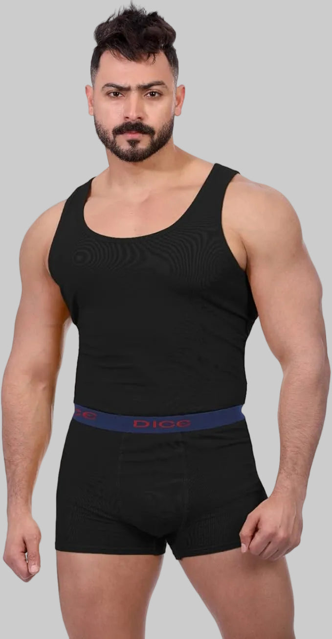 طقم فانلة و بوكسر ساده(Dice)