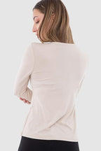 Long Sleeves Round-Neck Solid (Carina)
