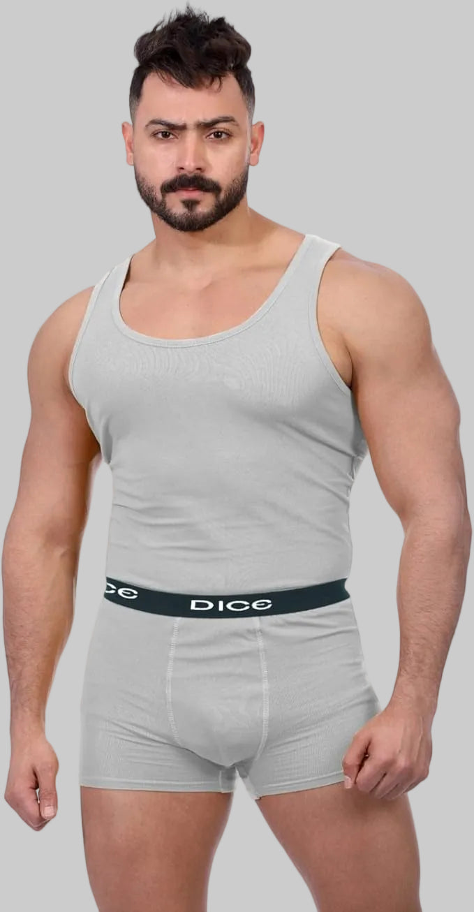 طقم فانلة و بوكسر ساده(Dice)