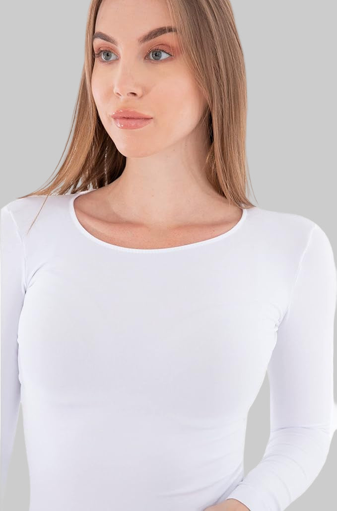 Long Sleeves Round-Neck Solid (Carina)