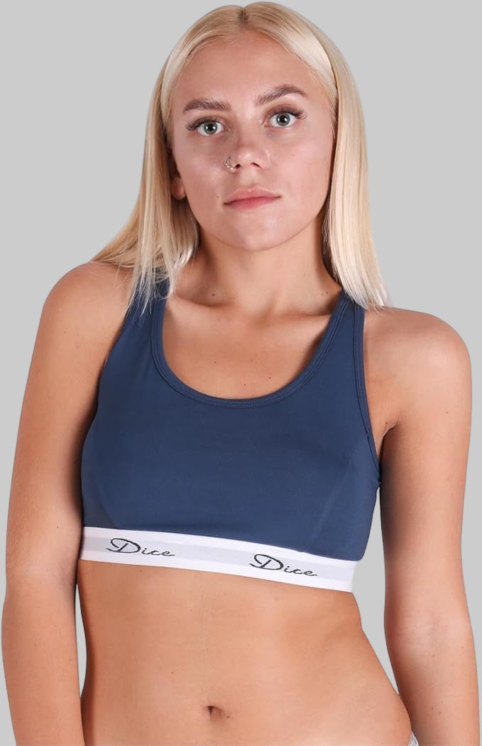 Women's Cotton Soft Bra (Dice)