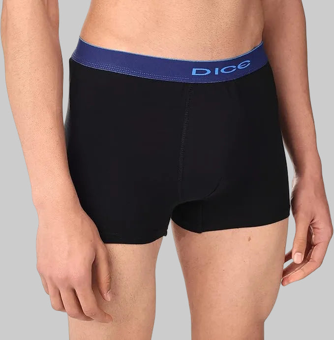 بوكسر ابيض و أسود سادة رجالي (Dice)٣ قطع