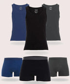 طقم فانلة و بوكسر ساده(Dice)