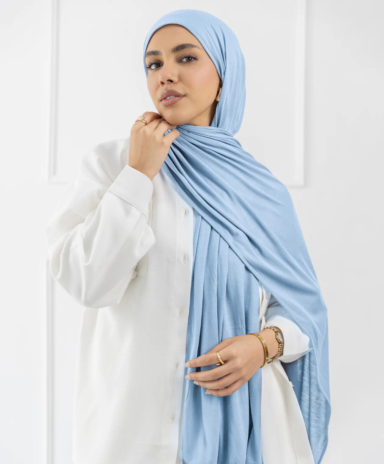 طرحة قطن (مقاس صغير) -  (le voile)  ٣ قطع