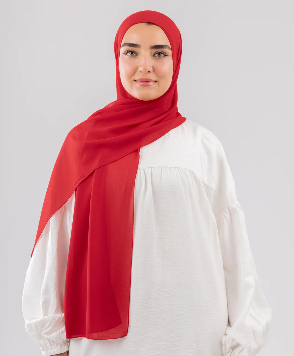 طرحة شيفون (مقاس صغير) - (le voile)  ٣ قطع