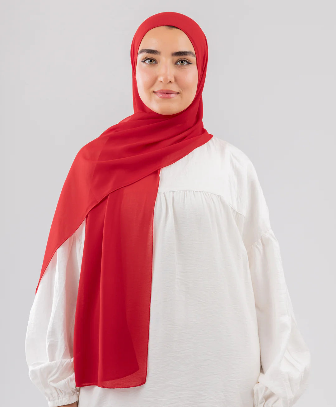 طرحة شيفون (مقاس صغير) - (le voile)  ٣ قطع