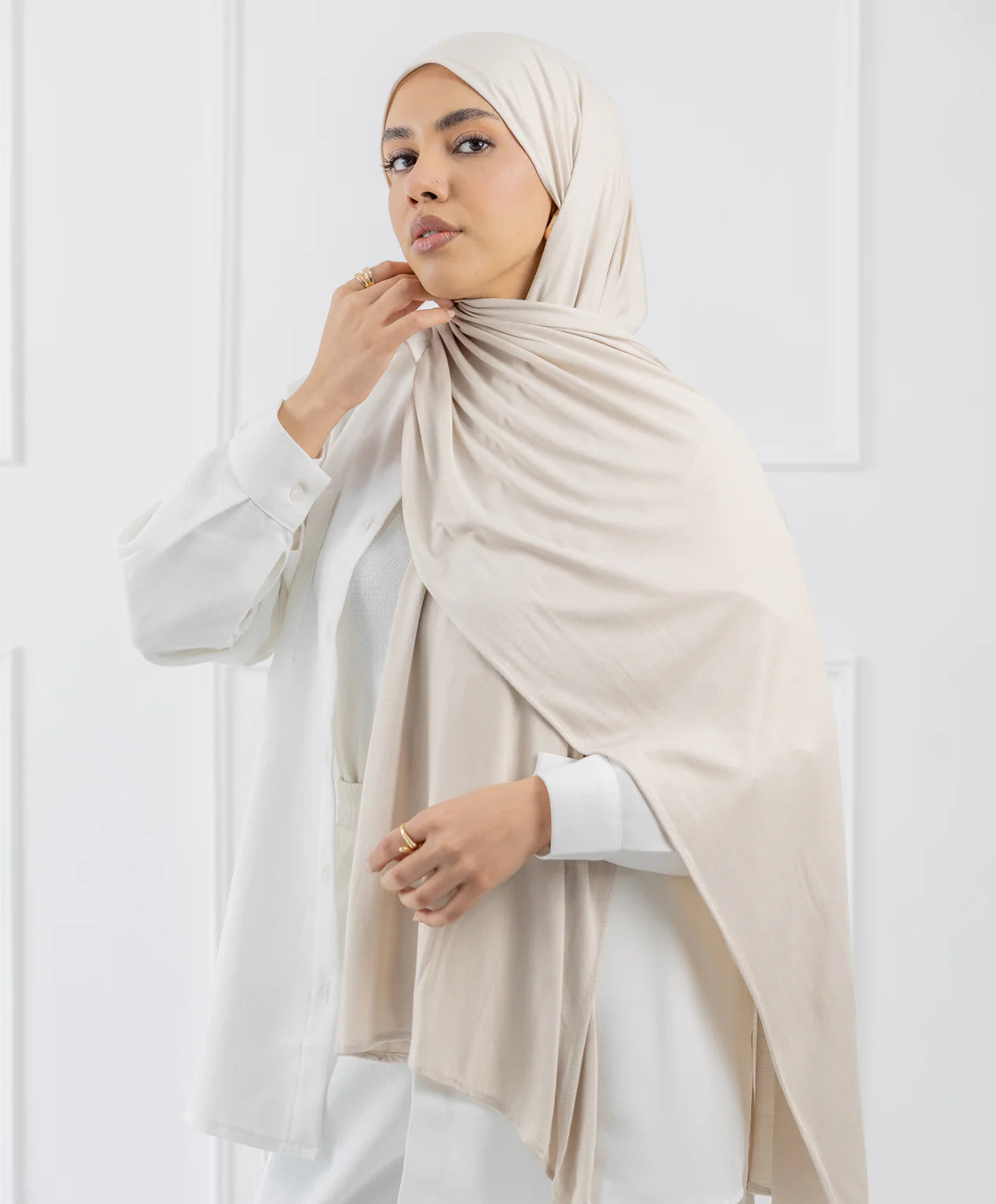 طرحة قطن (مقاس صغير) -  (le voile)  ٣ قطع