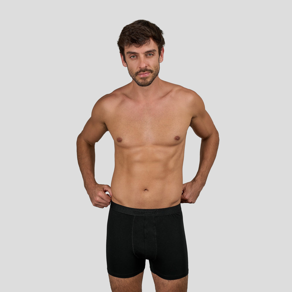 بوكسر ابيض و أسود سادة رجالي (Dice)٣ قطع