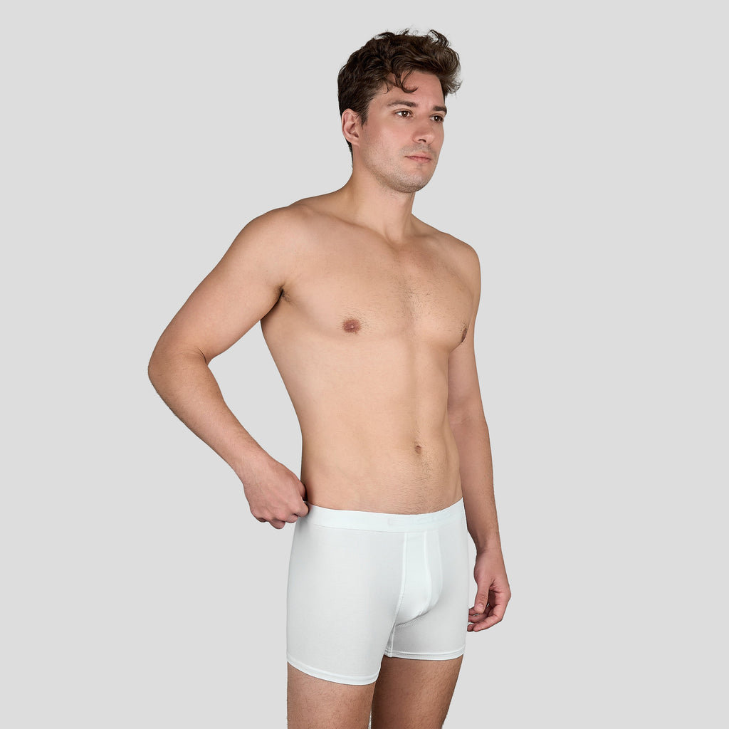 بوكسر ابيض و أسود سادة رجالي (Dice)٣ قطع