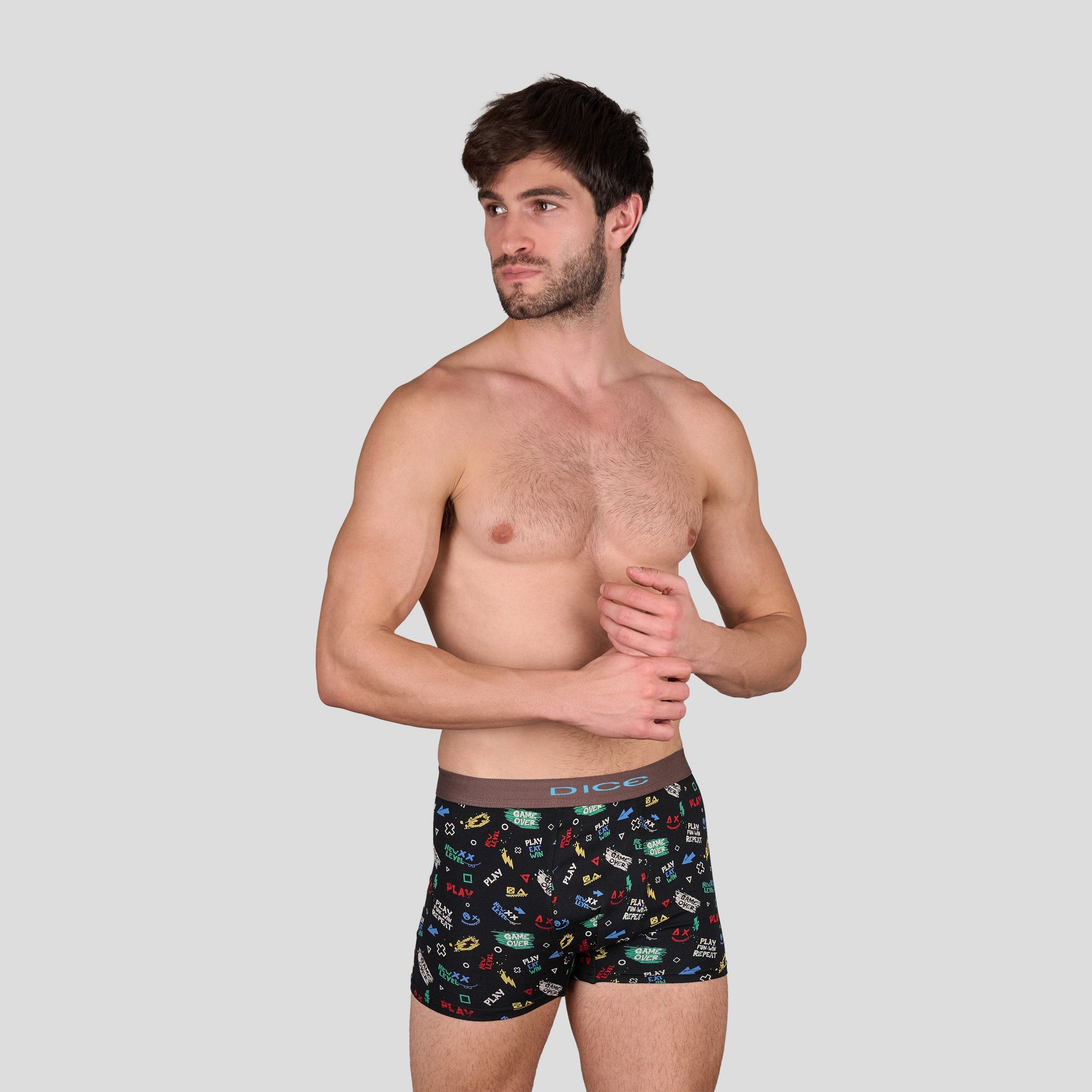 بوكسر مطبوع رجالي(Dice)٣ قطع