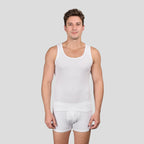 فانلة حمالة رجالي أبيض (Dice)٣ قطع