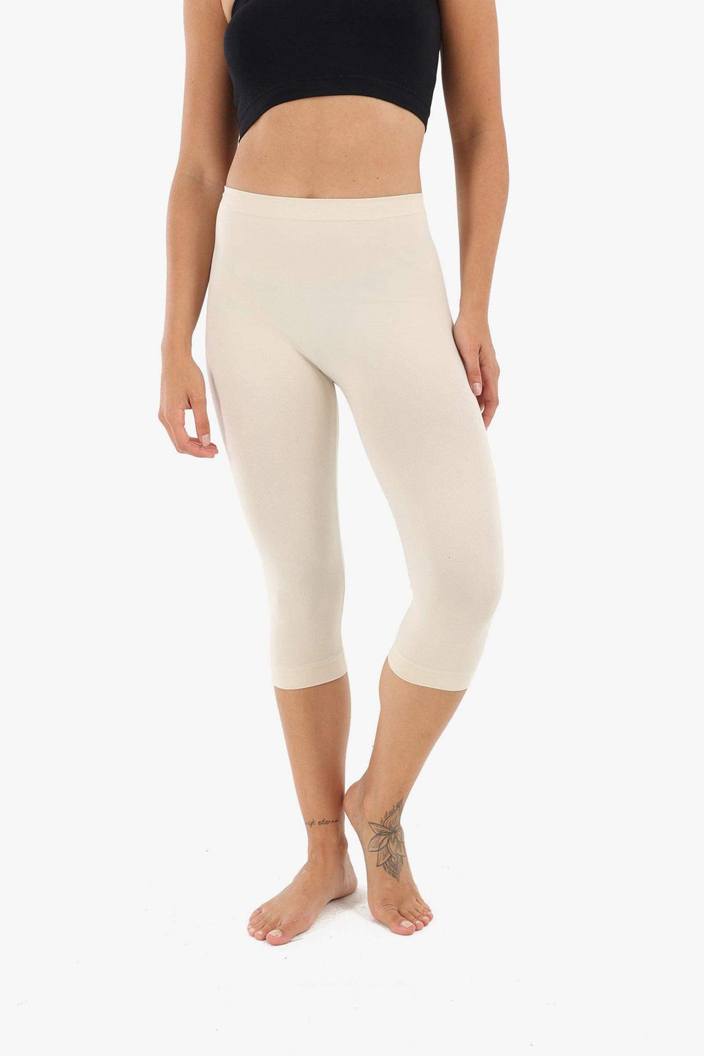Elastic Waist Pantacourt Legging (Carina)