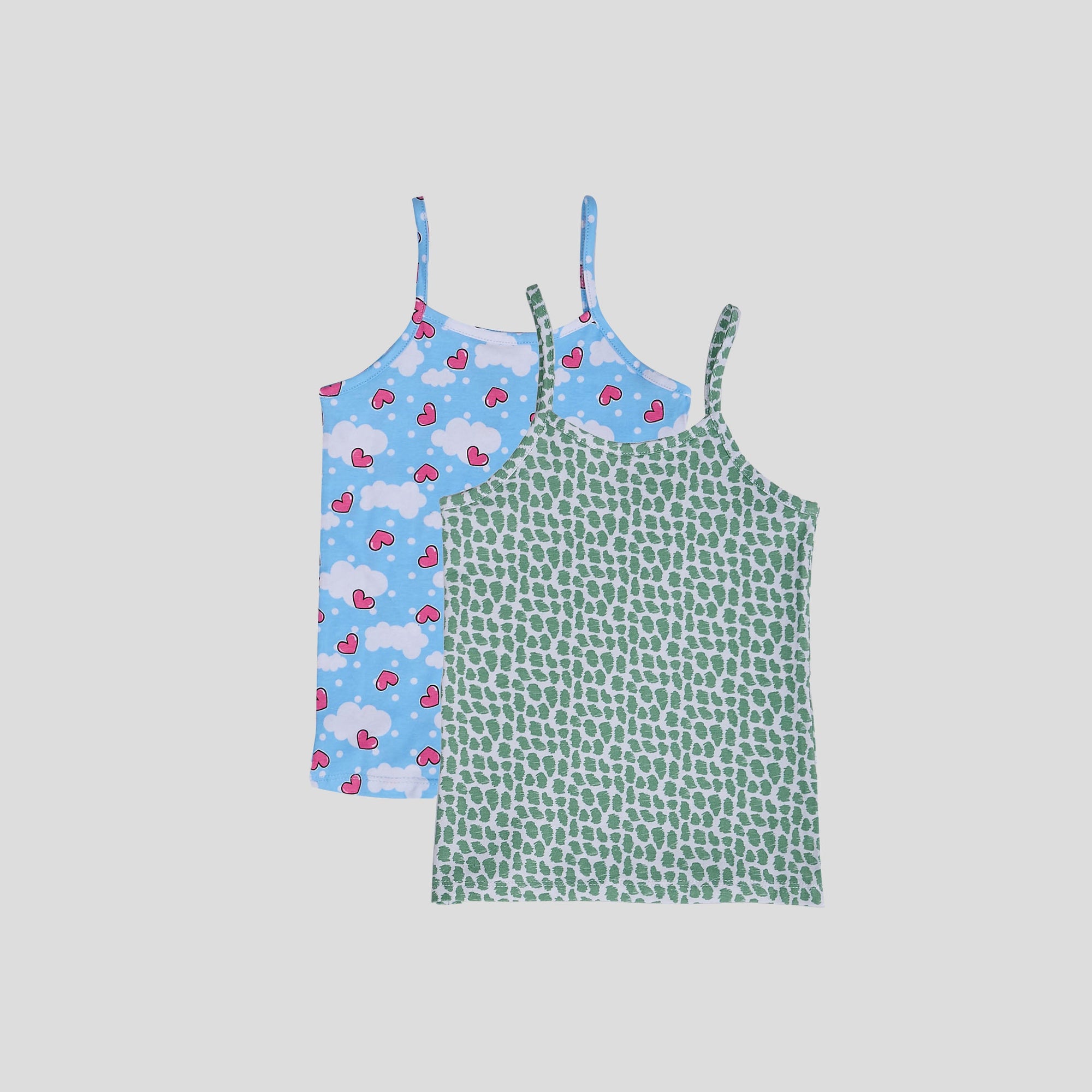 printed Tank Top girls - ( Dice )  ٣ قطع