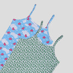 printed Tank Top girls (Dice)٣ قطع