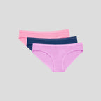 women Plain Bikini Underwear- Dice ٣ قطع