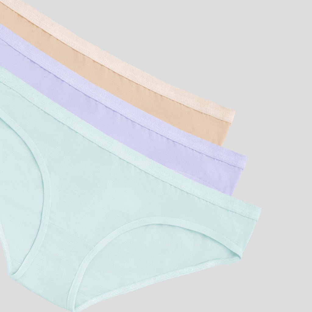 women Plain Bikini Underwear- Dice ٣ قطع