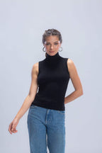 High Neck Sleeveless Top (Carina)