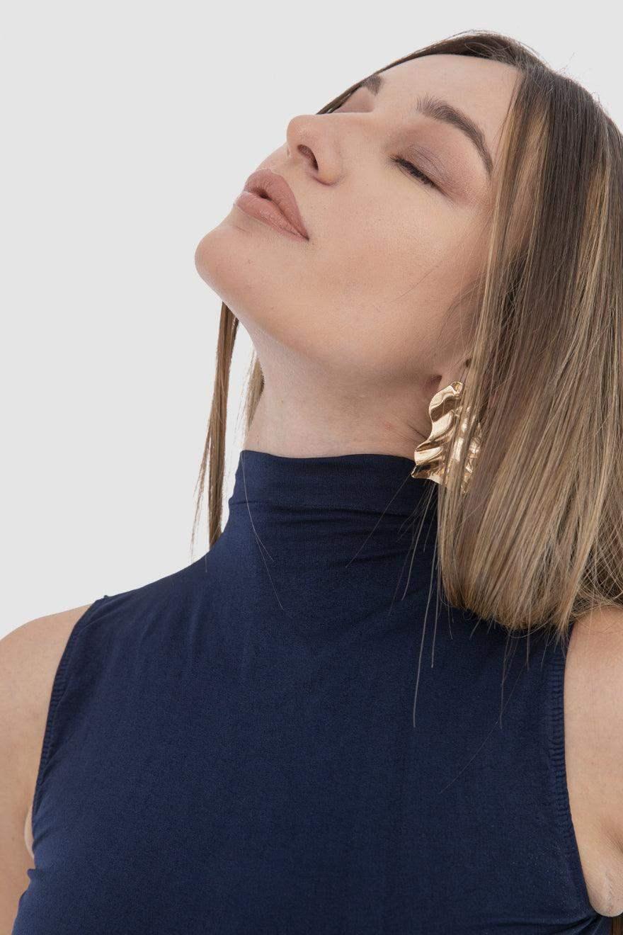 High Neck Sleeveless Top (Carina)