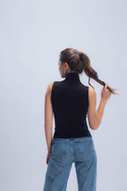 High Neck Sleeveless Top (Carina)