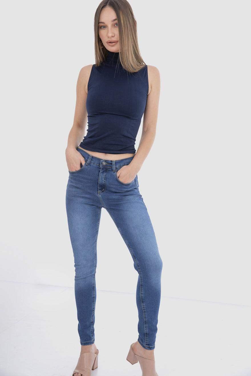 High Neck Sleeveless Top (Carina)