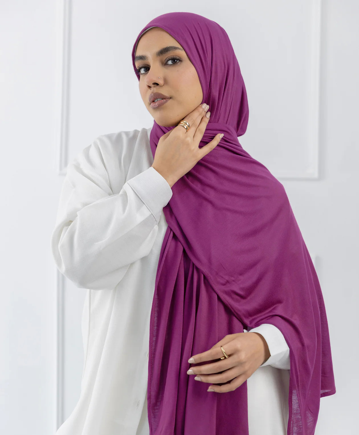 طرحة قطن (مقاس صغير) -  (le voile)  ٣ قطع