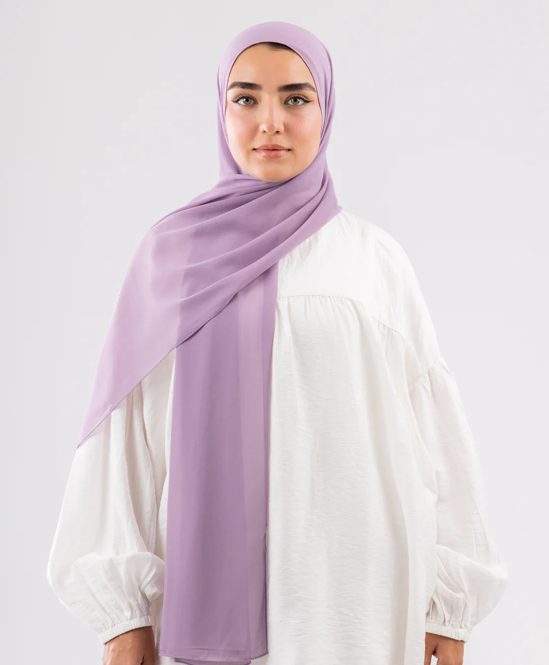 طرحة شيفون (مقاس صغير) - (le voile)  ٣ قطع