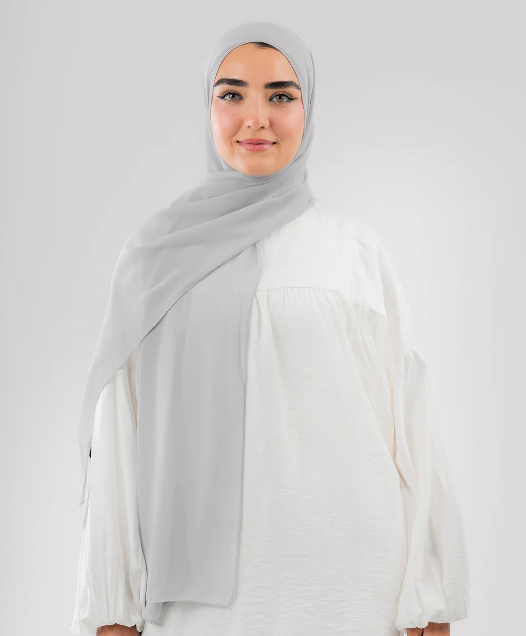 طرحة شيفون (مقاس صغير) - (le voile)  ٣ قطع