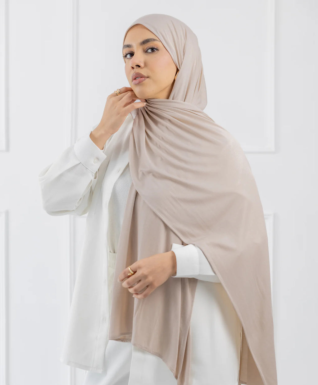 طرحة قطن (مقاس صغير) -  (le voile)  ٣ قطع