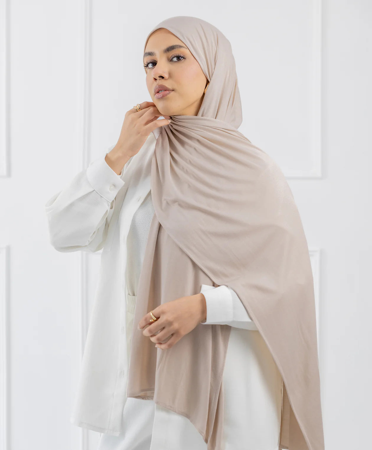 طرحة قطن (مقاس صغير) -  (le voile)  ٣ قطع